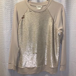 Sequences top, loose fitting, heavy material!